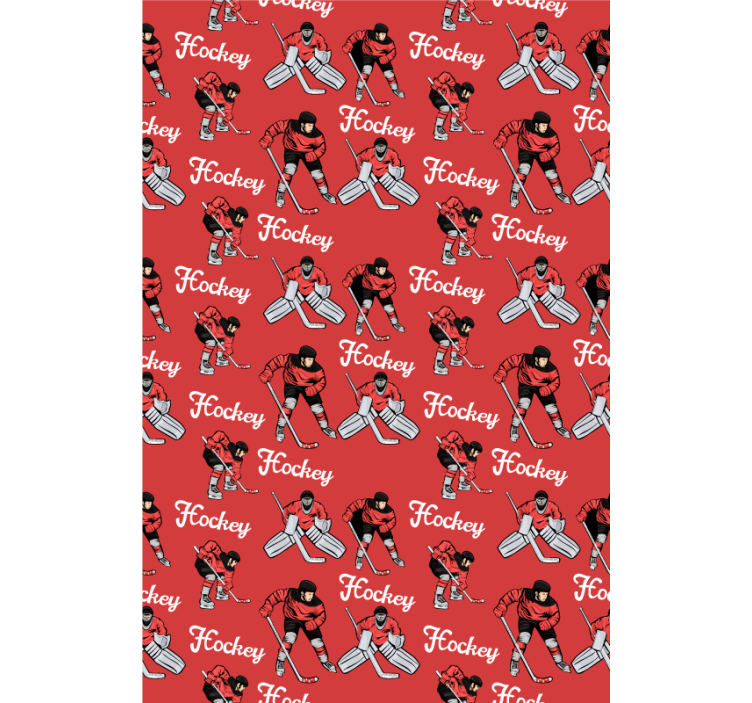 Hockeyspelers printen raambekleding sport - TenStickers