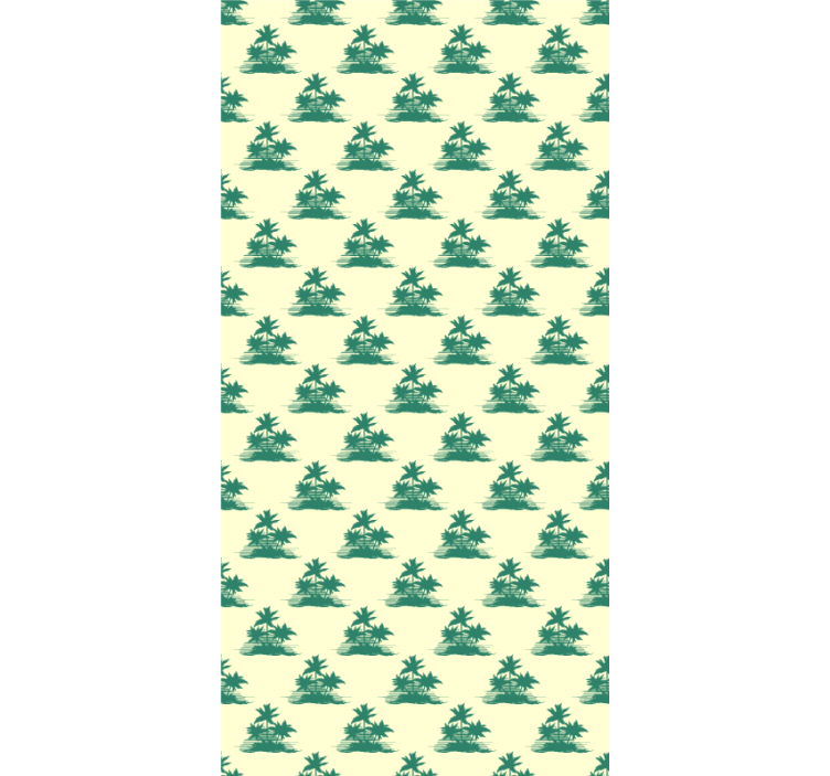 Tropische palmsilhouetten rolgordijn bomen - TenStickers