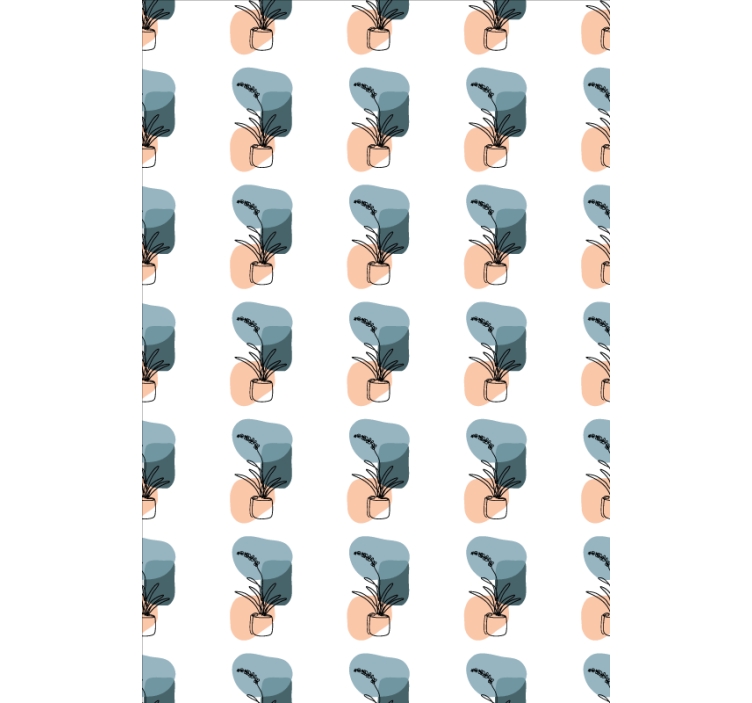 Minimalistisch orchideeën ontwerp rolgordijn bloemen - TenStickers