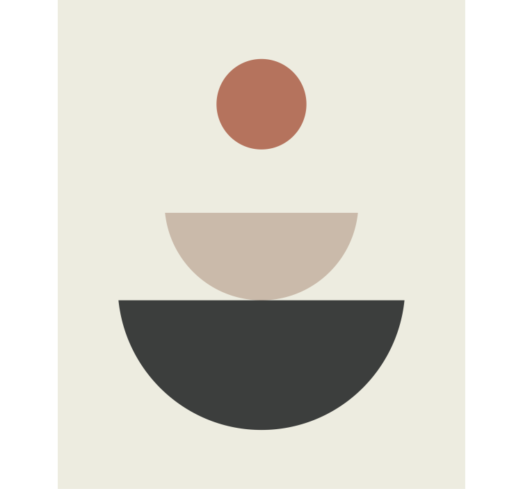 Originele rolgordijnen Fontein abstracte geometrische kunst - TenStickers