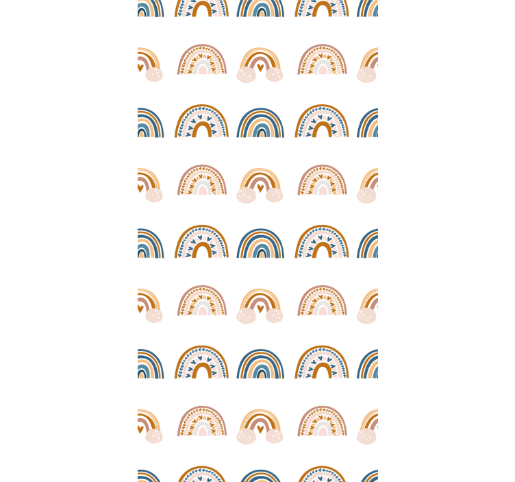 Noordse regenboogmotieven rolgordijn kinderkamer - TenStickers