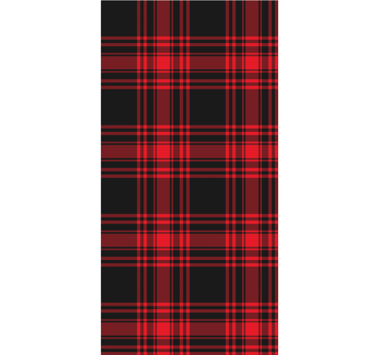 Rolgordijn textuur en patroon tartan patroon - TenStickers