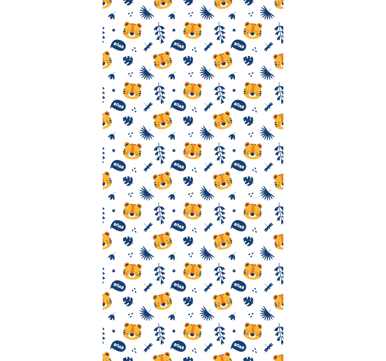 Baby tijgergezichten babykamer rolgordijn - TenStickers