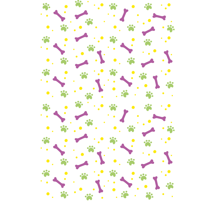 Poten en botten rolgordijn dieren - TenStickers