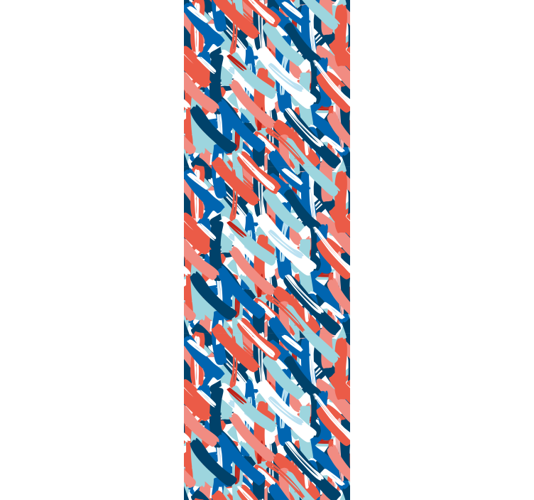 Gedurfde penseelstreken rolgordijn textuur en patroon - TenStickers