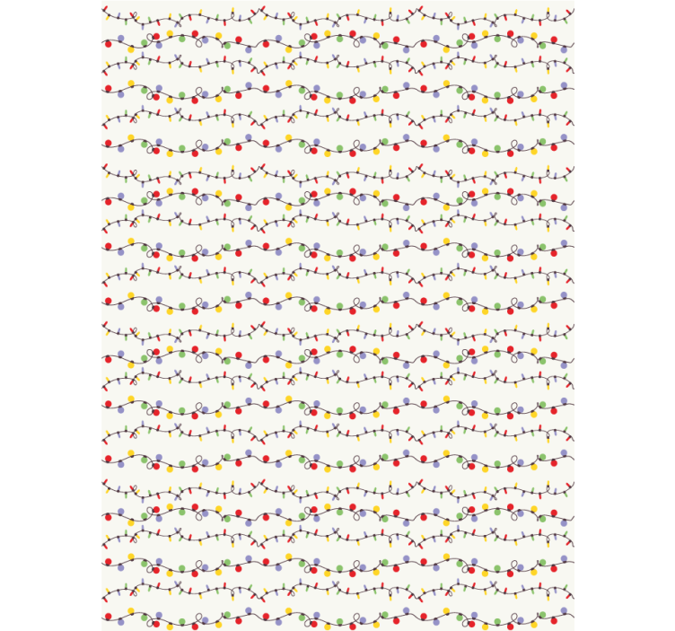 Kleurrijke lichtsnoeren rolgordijn kinderkamer - TenStickers