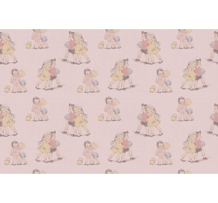 Kinderen spelen samen raambekleding origineel - TenStickers