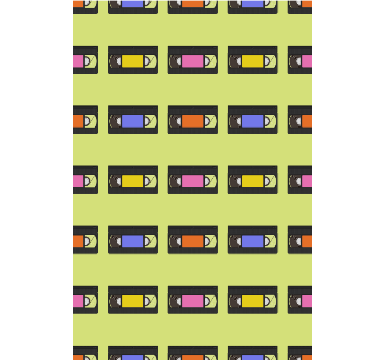 Retro videobanden nerd rolgordijn - TenStickers