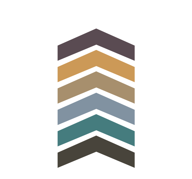 Lagen van chevronpatroon moderne raambekleding - TenStickers