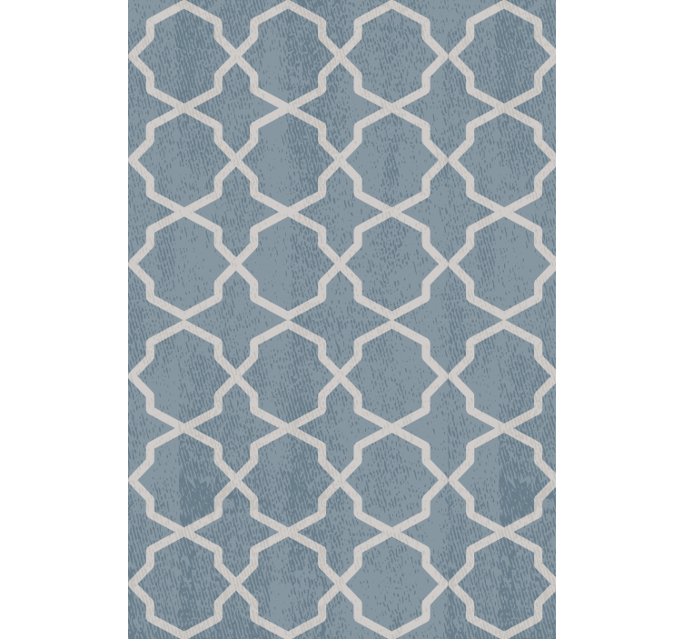 Geometrische lay-outbenadering moderne raambekleding - TenStickers