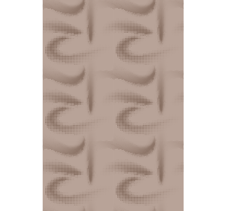 Rolgordijn textuur en patroon bruin gebogen patroon - TenStickers