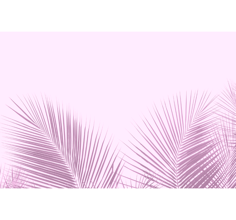 Palmblad silhouet rolgordijn eetkamer - TenStickers