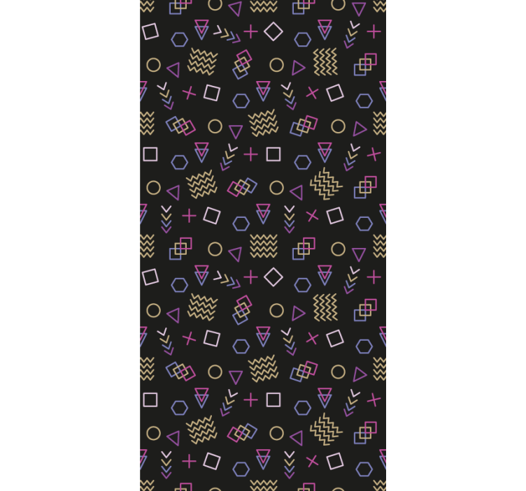 Geometrisch vormonderzoek moderne raambekleding - TenStickers