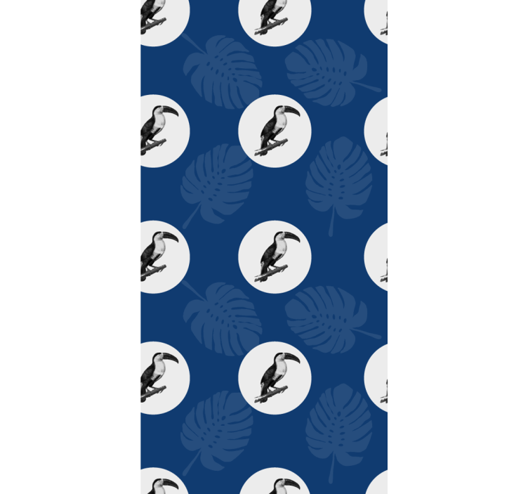 Tropisch toekanpatroon rolgordijn dieren - TenStickers