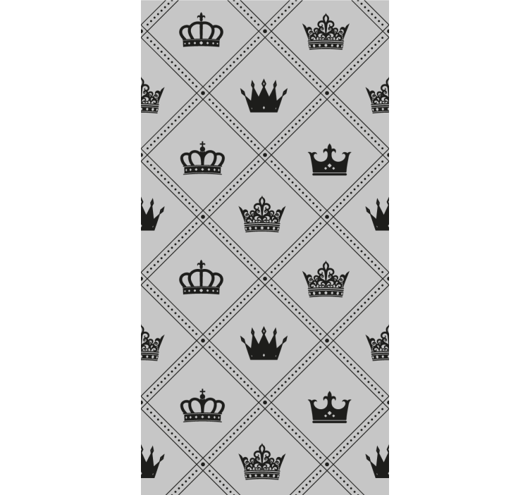 Kroonpatroon ontwerp elegant raambekleding - TenStickers