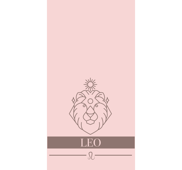 Leeuw dierenriem symbool raambekleding origineel - TenStickers