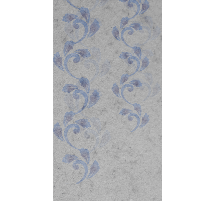 Botanisch oplopend thema rolgordijn bloemen en planten - TenStickers