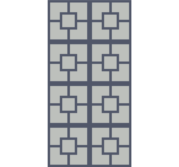 Geometrisch vierkant thema moderne raambekleding - TenStickers