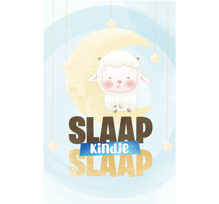 Rolgordijn babykamer slaap kindje slaap - TenStickers