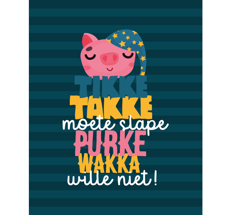 Babykamer rolgordijn slaapliedje purk - TenStickers