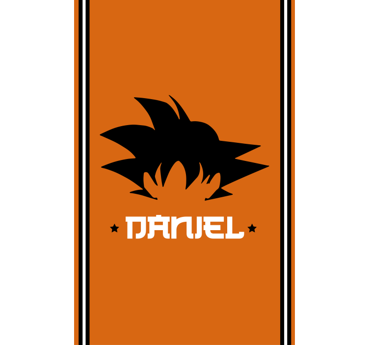 Goku aanpasbaar Superheld rolgordijn - TenStickers