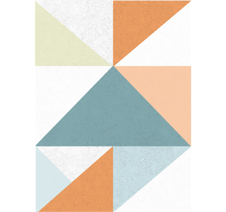 Geometrisch driehoekspatroon moderne raambekleding - TenStickers