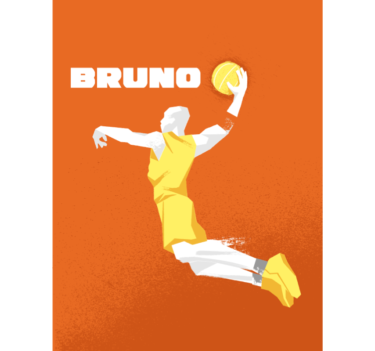 Rolgordijn basketbal gepersonaliseerd - TenStickers