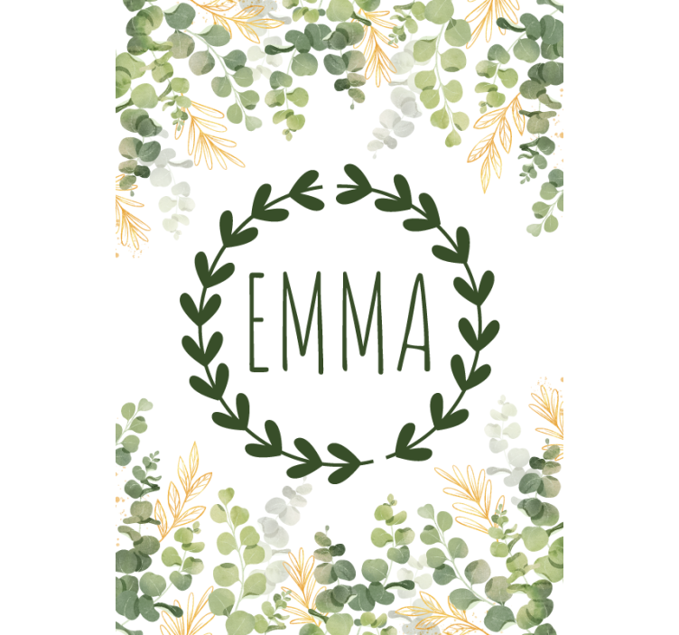 Aangepaste lauwerkrans Rolgordijn kinderkamer - TenStickers