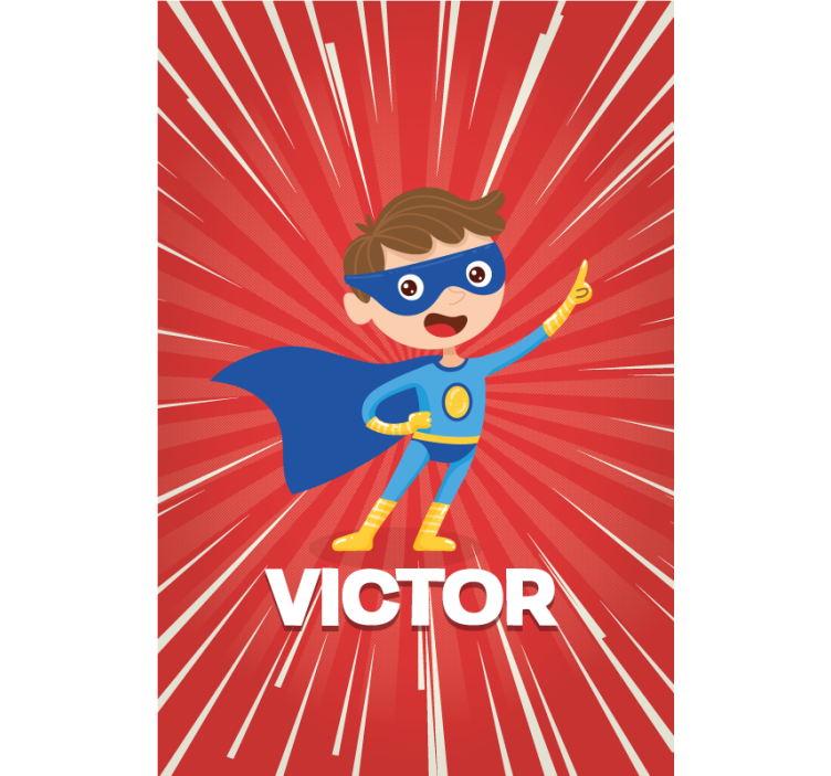 Super kind Gepersonaliseerd rolgordijn - TenStickers