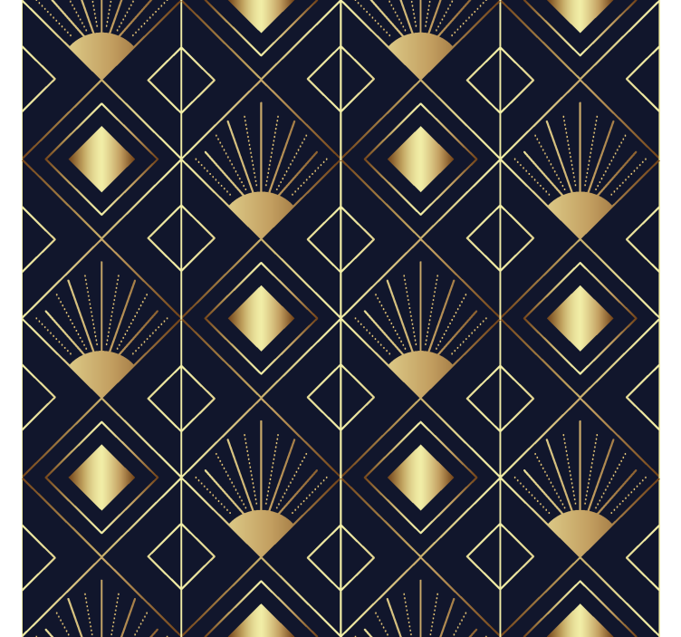 Art-decostijl elegant raambekleding - TenStickers