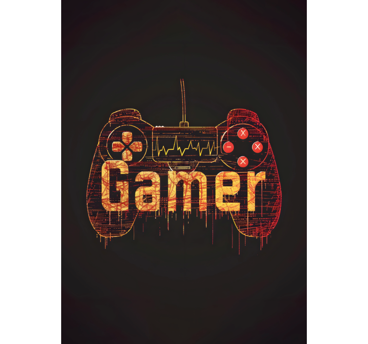 Hartslag van de speler nerd rolgordijn - TenStickers