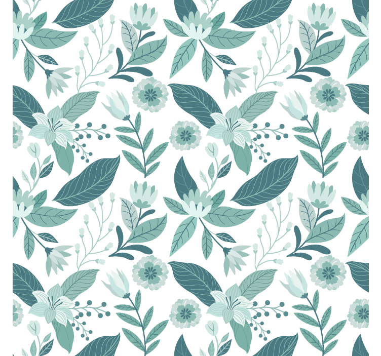 Scandinavische stijl raambekleding Flora - TenStickers