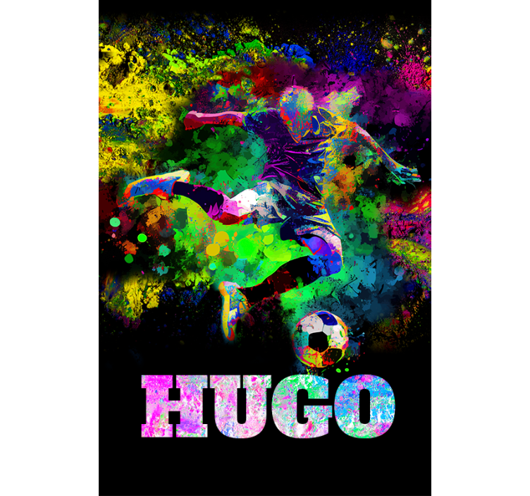 Kleurrijk ontwerp voetbal rolgordijn - TenStickers