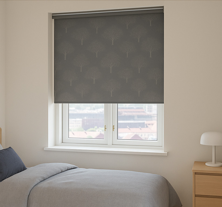 Boompatroon rolgordijn tienerkamer - TenStickers