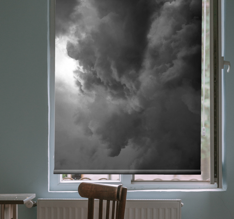 Dramatische stormvorming rolgordijn wolken - TenStickers