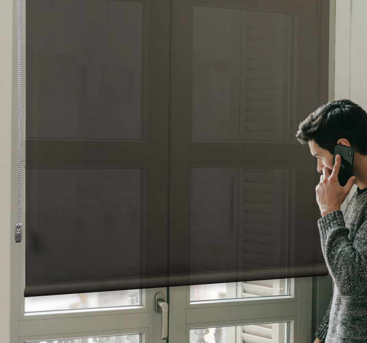 Elegante donkere cover verduisterend rolgordijn - TenStickers