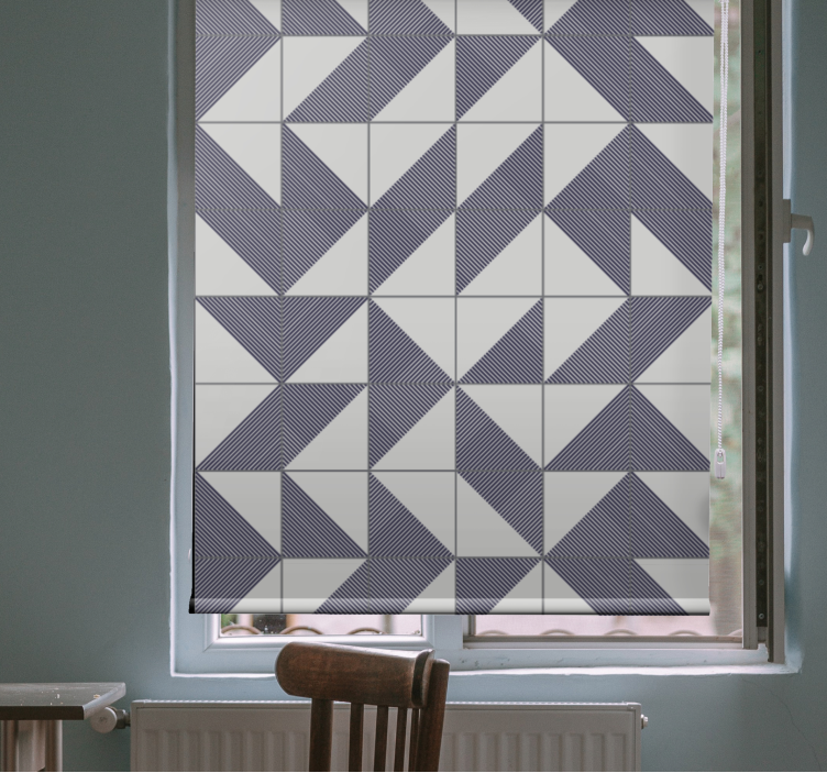 Geometrisch patroon harmonie moderne raambekleding - TenStickers