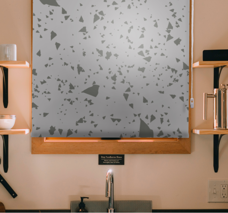 Geometrische fragmentpatronen rolgordijn textuur en patroon - TenStickers