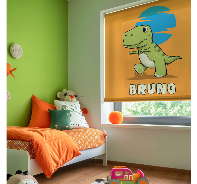 Aangepaste dinosaurus raambekleding dinosaurus - TenStickers