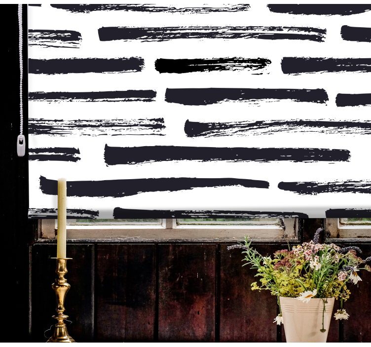 Gestileerde penseelstreken rolgordijn textuur en patroon - TenStickers