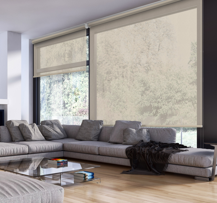 Rolgordijn beige doorzichtig - TenStickers