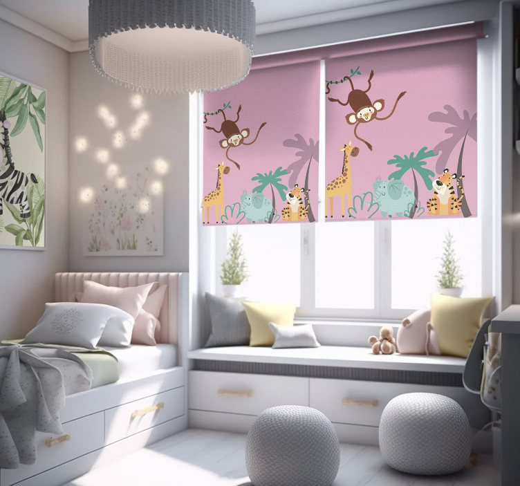 Rolgordijnen met diermotieven voor kinderkamers - TenStickers