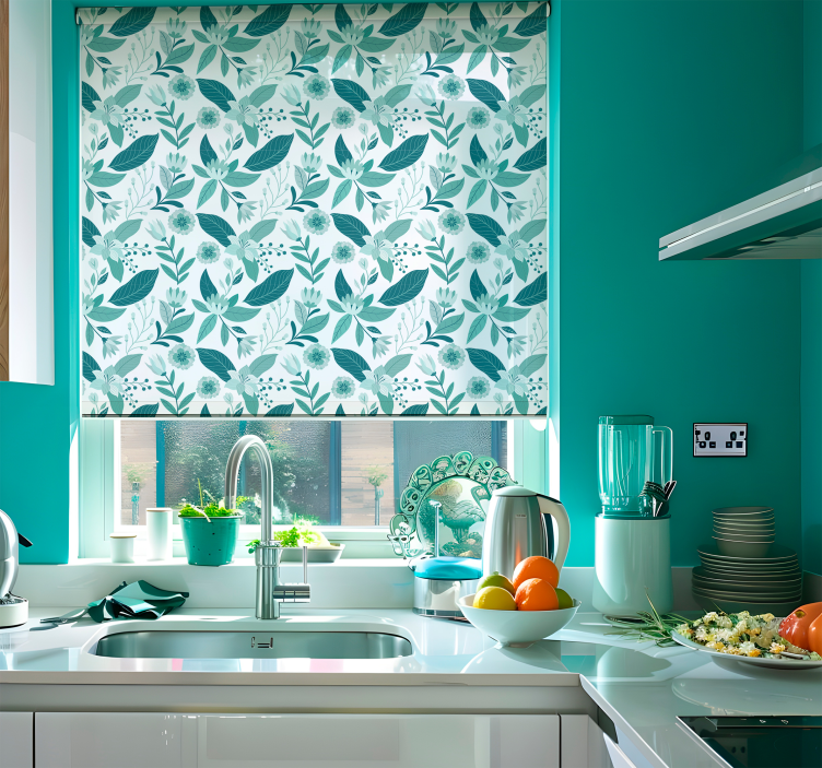 Scandinavische stijl raambekleding Flora - TenStickers