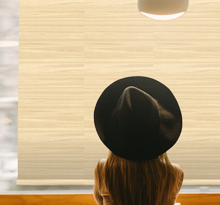 Subtiele houtpatronen rolgordijn textuur en patroon - TenStickers