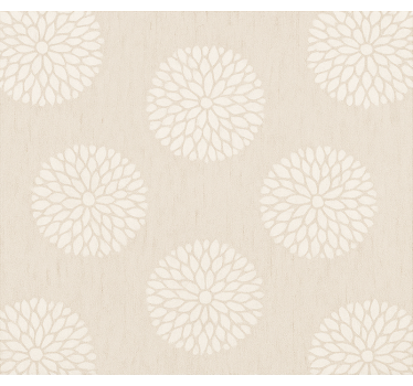 Chrysantenstencilpatroon thuis kantoor raambekleding - TenStickers