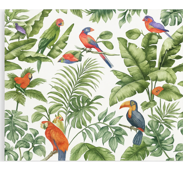 Tropische vogelprint rolgordijn woonkamer - TenStickers