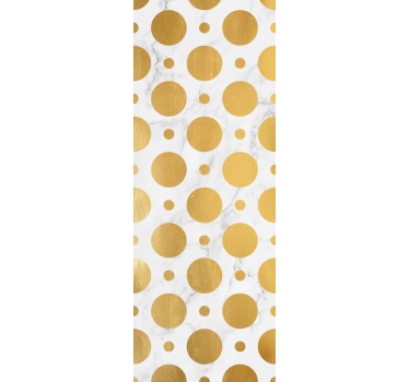 Raambekleding badkamer gouden marmer stippen - TenStickers
