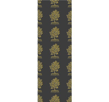 Thuis kantoor raambekleding gouden bomen contouren - TenStickers