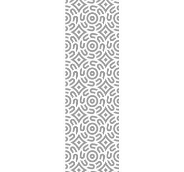 Thuis kantoor raambekleding wit geometrisch patroon met cirkels - TenStickers