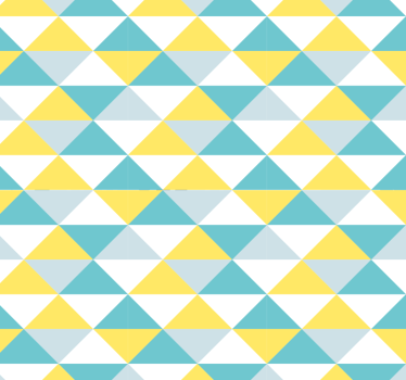 Thuis kantoor raambekleding gele en blauwe geometrische tegel - TenStickers